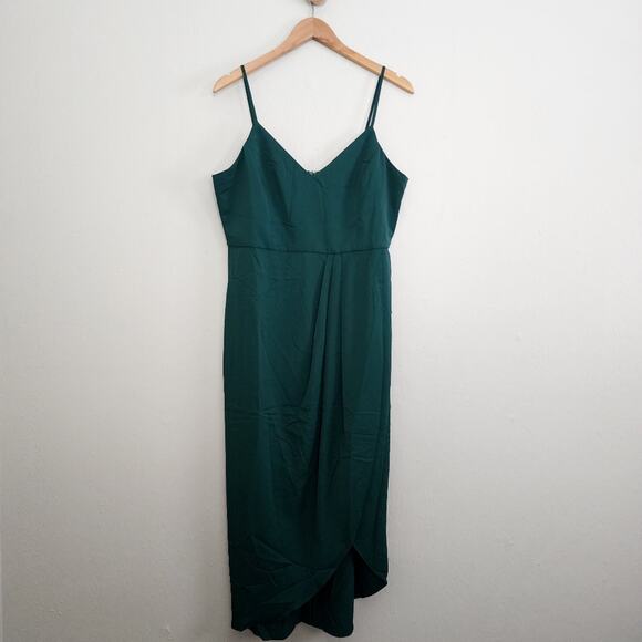 NEW Lulus Reinette Dark Green Sleeveless Midi Dress - Picture 8 of 16